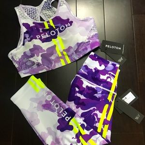 💛NWT Peloton camo set 💜

Gorgeous colors
Bra NWT L
Capri NWT M